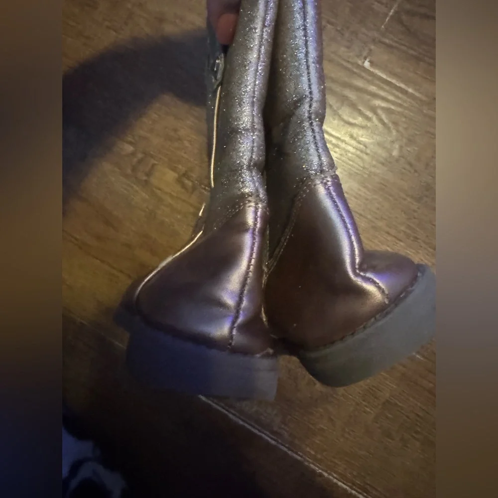 Girls 12 glitter boots cowgirl boots matched American Girl doll Tenney Grant